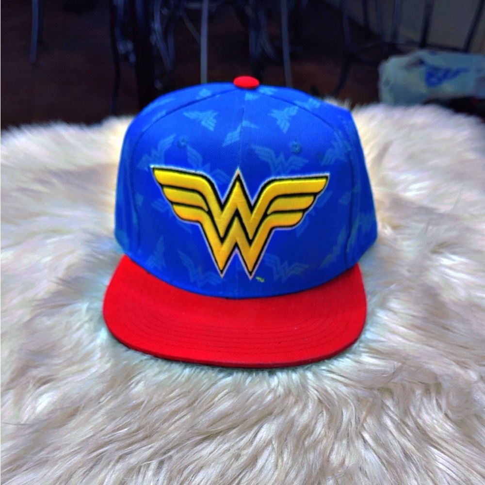 DC Comics Blue and Red Wonder Woman Cap Hat
